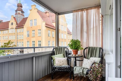 Balkong eller utsiktsbild