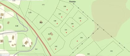 Illustrerad karta över fastigheten eller området