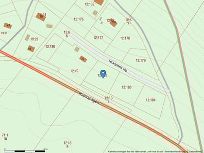 Illustrerad karta över fastigheten eller området