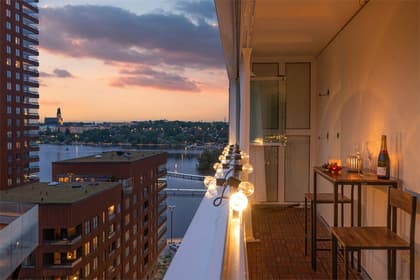 Balkong eller utsiktsbild