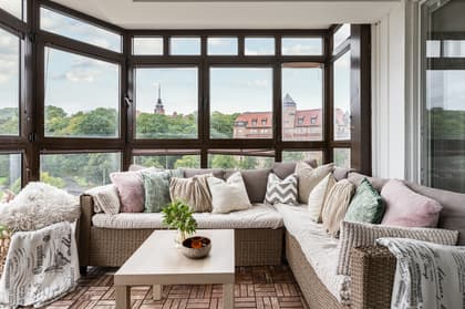 Balkong eller utsiktsbild