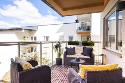 Balkong eller utsiktsbild