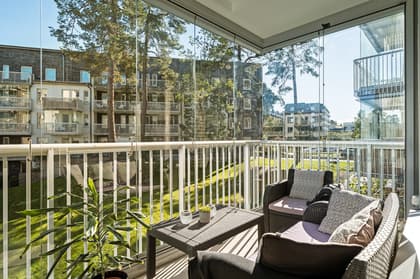 Balkong eller utsiktsbild