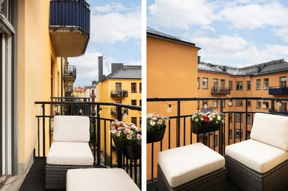 Balkong eller utsiktsbild