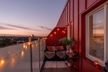 Balkong eller utsiktsbild