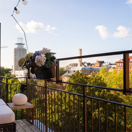 Balkong eller utsiktsbild