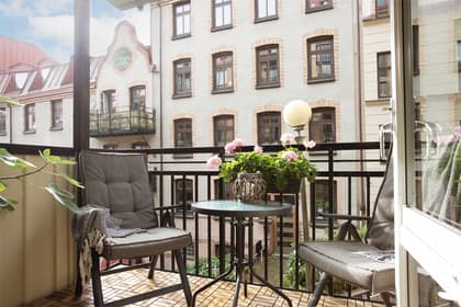 Balkong eller utsiktsbild