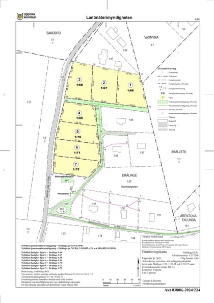 Illustrerad karta över fastigheten eller området
