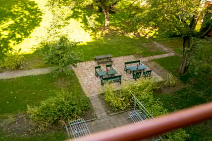 Balkong eller utsiktsbild