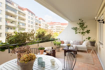 Balkong eller utsiktsbild