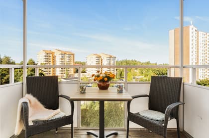 Balkong eller utsiktsbild