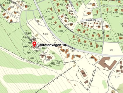 Illustrerad karta över fastigheten eller området