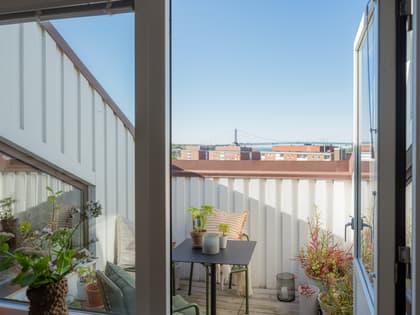 Balkong eller utsiktsbild