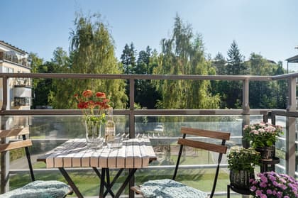 Balkong eller utsiktsbild