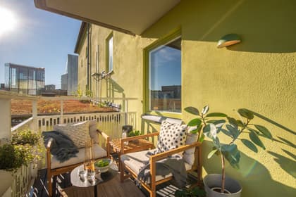 Balkong eller utsiktsbild