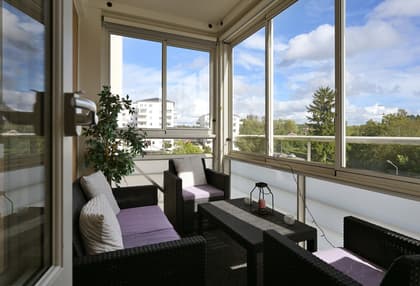 Balkong eller utsiktsbild