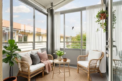 Balkong eller utsiktsbild