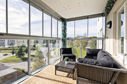 Balkong eller utsiktsbild