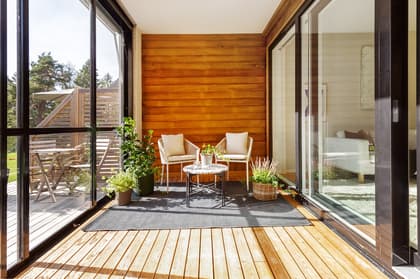 Balkong eller utsiktsbild