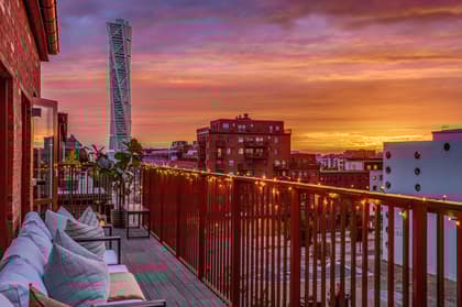 Balkong eller utsiktsbild