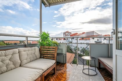 Balkong eller utsiktsbild