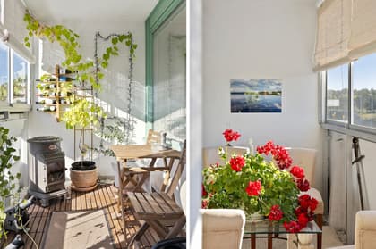 Balkong eller utsiktsbild