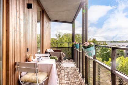 Balkong eller utsiktsbild