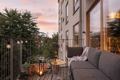 Balkong eller utsiktsbild