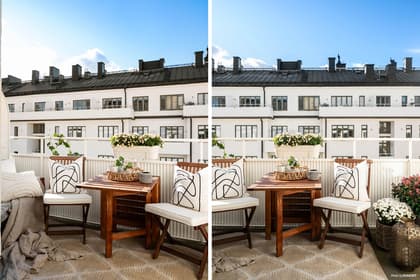 Balkong eller utsiktsbild