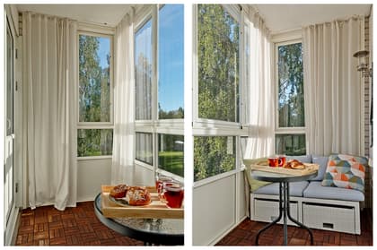 Balkong eller utsiktsbild