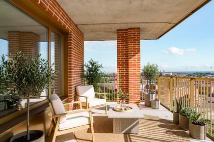 Balkong eller utsiktsbild