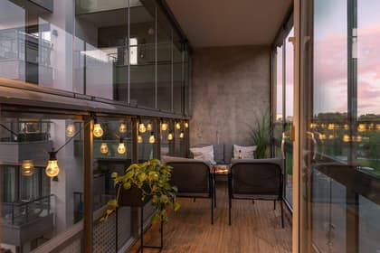 Balkong eller utsiktsbild