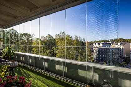 Balkong eller utsiktsbild