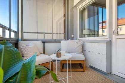 Balkong eller utsiktsbild