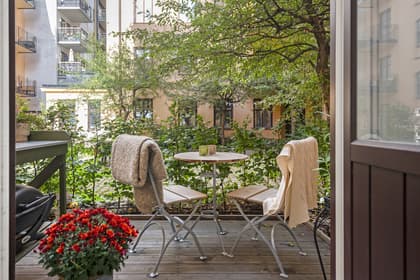 Balkong eller utsiktsbild