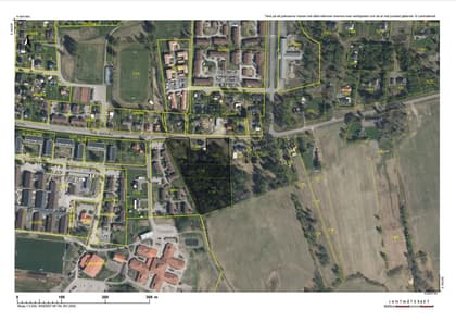 Illustrerad karta över fastigheten eller området