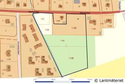 Illustrerad karta över fastigheten eller området