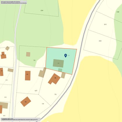 Illustrerad karta över fastigheten eller området