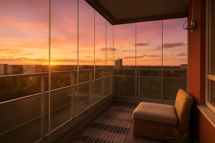 Balkong eller utsiktsbild