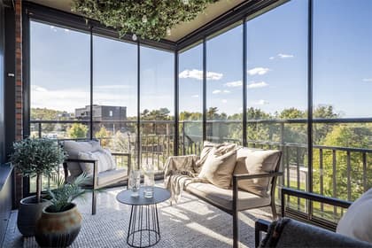 Balkong eller utsiktsbild