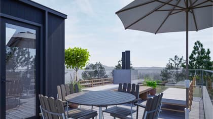 Balkong eller utsiktsbild