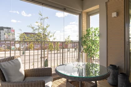 Balkong eller utsiktsbild