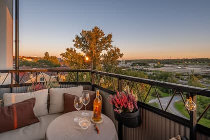 Balkong eller utsiktsbild