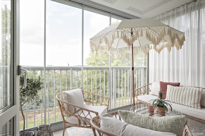 Balkong eller utsiktsbild