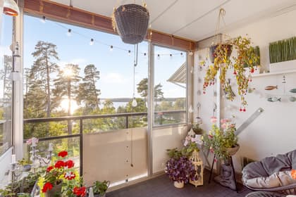 Balkong eller utsiktsbild