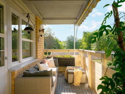 Balkong eller utsiktsbild