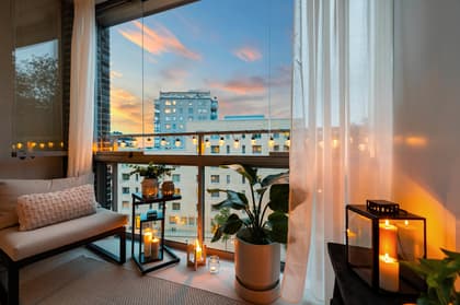 Balkong eller utsiktsbild