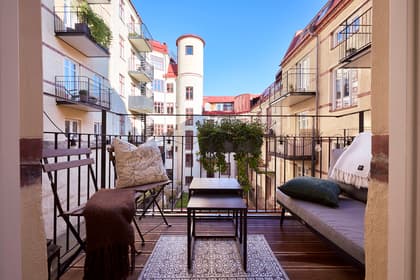 Balkong eller utsiktsbild