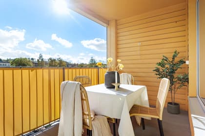 Balkong eller utsiktsbild