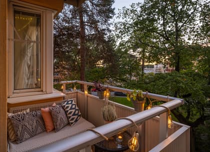 Balkong eller utsiktsbild